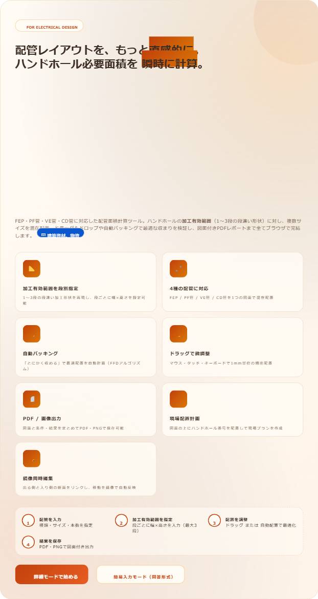 ツールの概要画面
