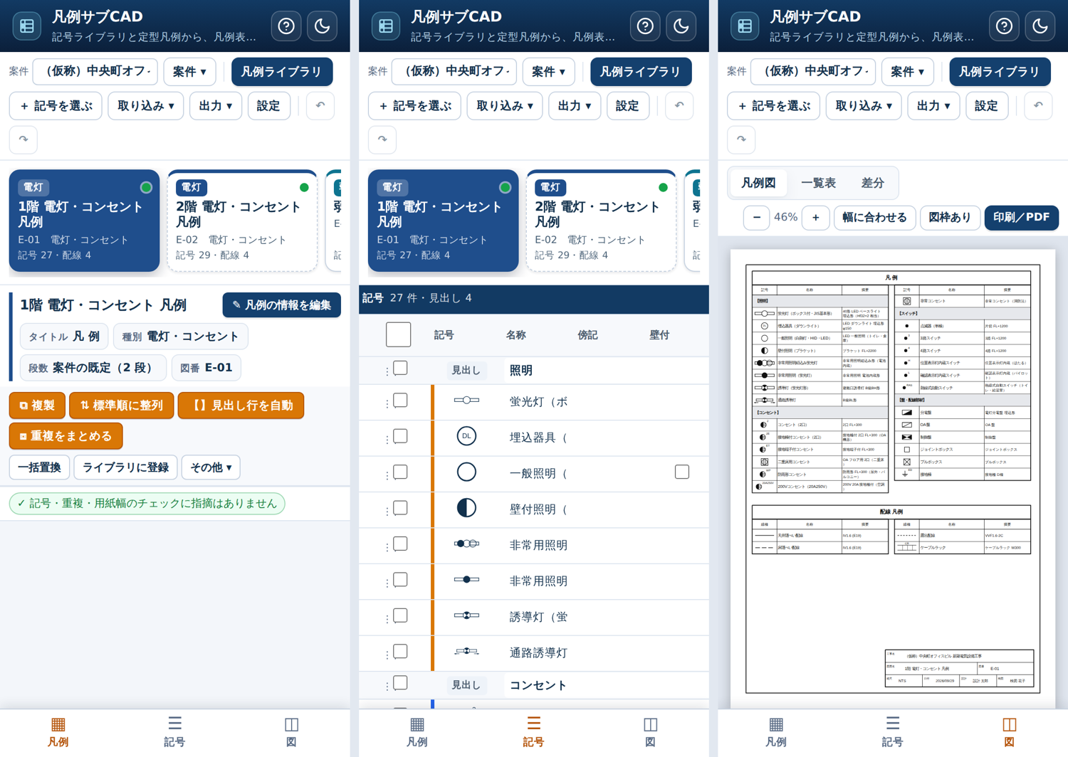 スマホ表示:下のタブで凡例・記号・図を切り替え